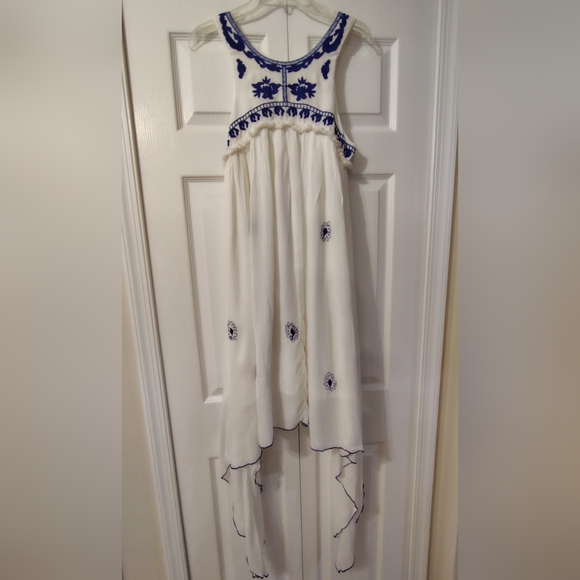 NEW Anthropologie X Raga Boho-chic Embroidered Flowy Goddess Dress Women's Sz Sm - Picture 2 of 10